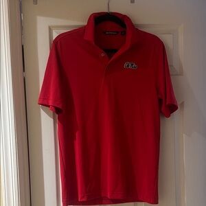 Ole Miss Cutter & Buck Red Men's Polo Shirt